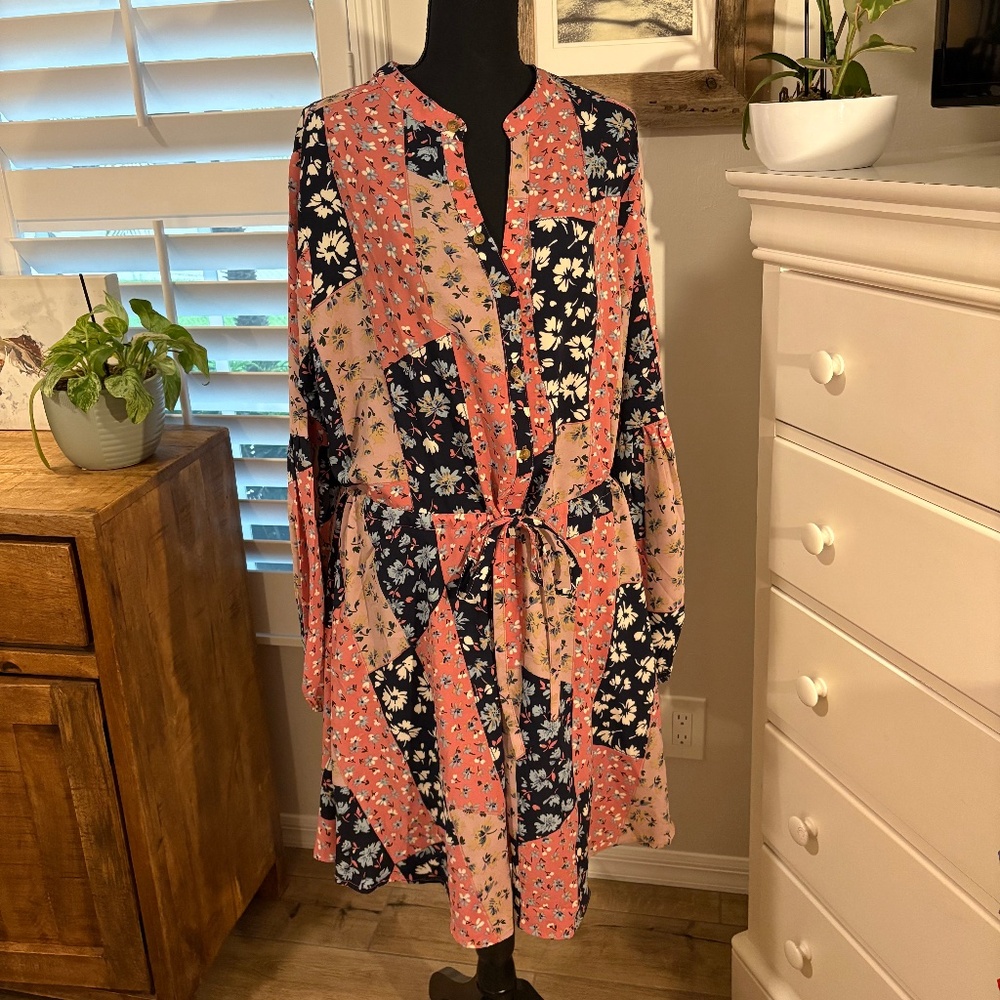 CHICSOUL Pretty Patchwork Look Dress, XL - Picture 1 of 9